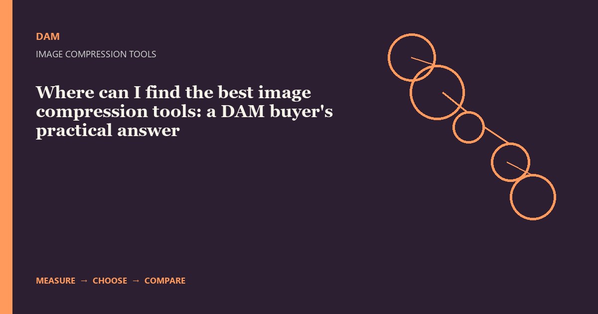 Where can I find the best image compression tools: a DAM buyer’s practical answer