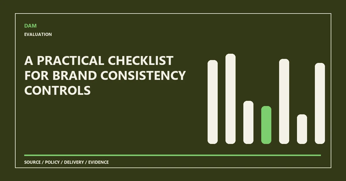 A practical checklist for brand consistency controls