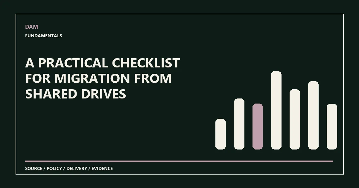 A practical checklist for migration from shared drives