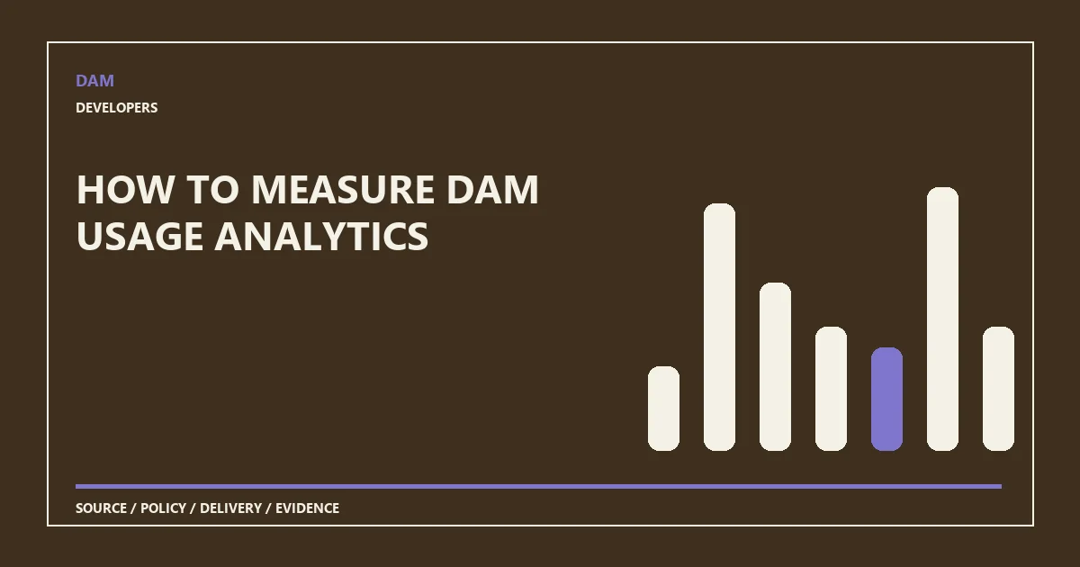 How to measure DAM usage analytics